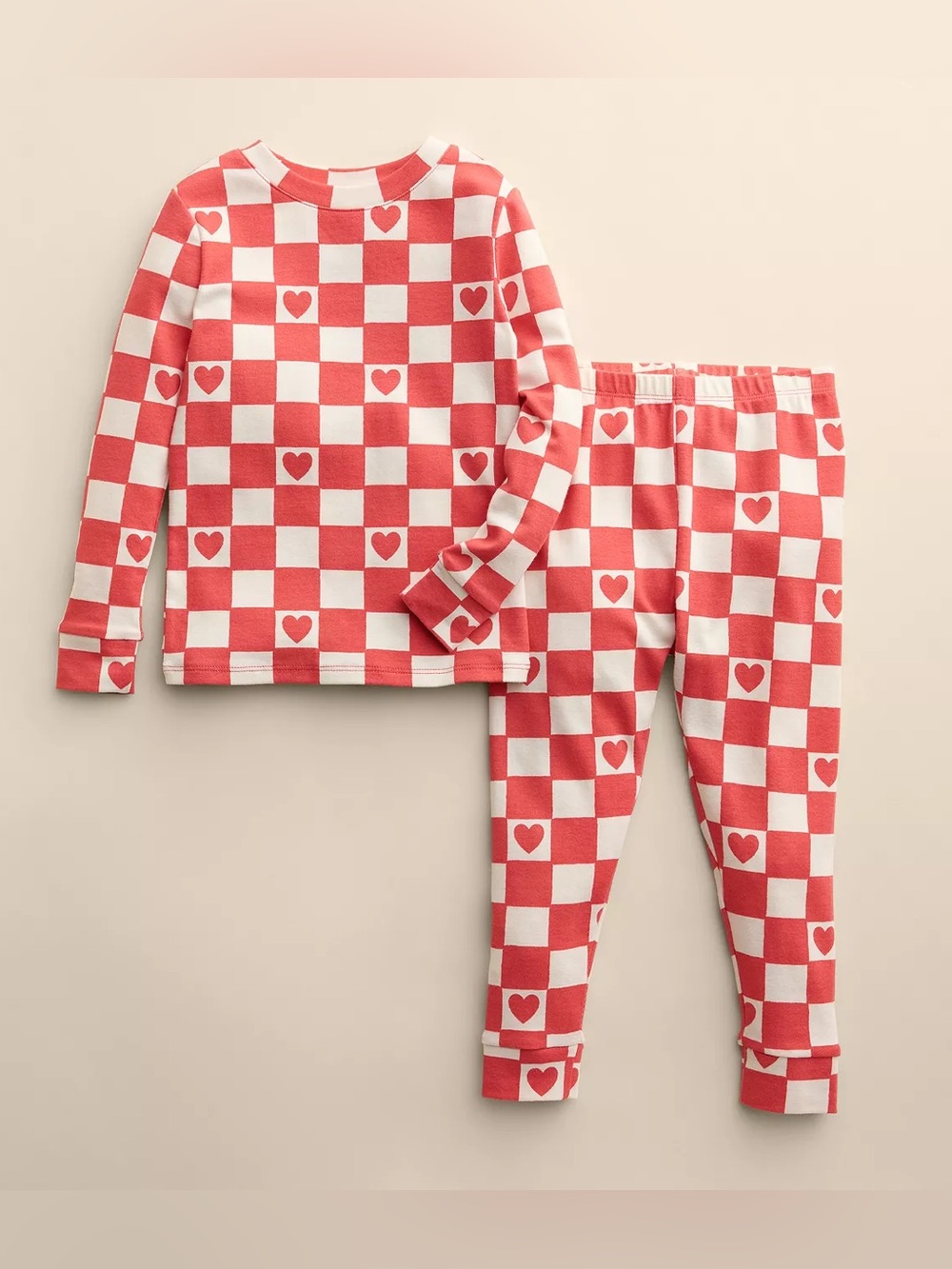 NWOT Toddler Little Co. by Lauren Conrad Valentines Heart Pajamas